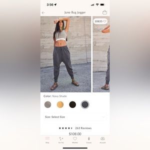 Free People June Bug Joggers M